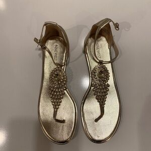Nine West Gold Sandals